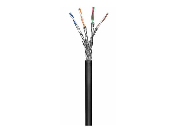 MicroConnect - Samlet kabel - 100 m - SFTP, PiMF - CAT 6 - innendørs, utendørs - svart