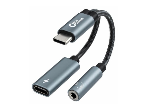 Microconnect MC-USBC-AUDIOCF, 0,13 m, Uros, Naaras, Suora, Suora, Hopea