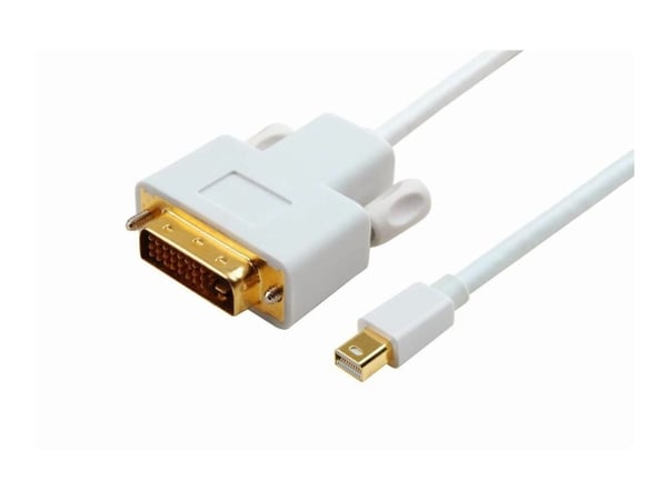 Microconnect MDPDVI2, 2 m, DVI-D, Mini DisplayPort, Uros, Uros, Kulta