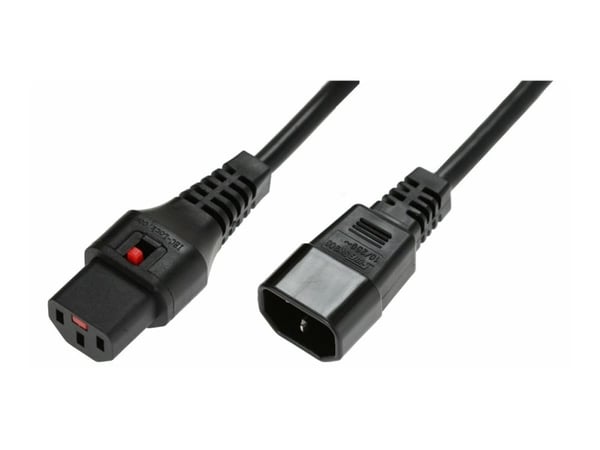 MicroConnect - Strømkabel - IEC 60320 C13 til IEC 60320 C14 - AC 250 V - 10 A - 1,5 m - lajiteltu