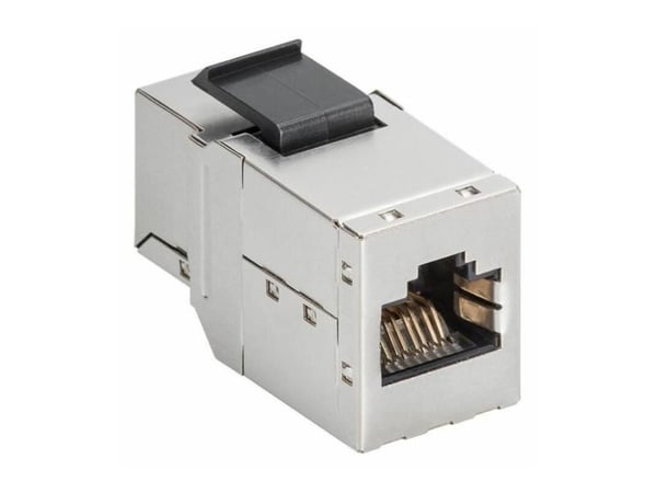 MicroConnect - Verkkoliitin - RJ-45 (naaras) RJ-45 (naaras) - STP - CAT 6a - keystone-liitin - hopea