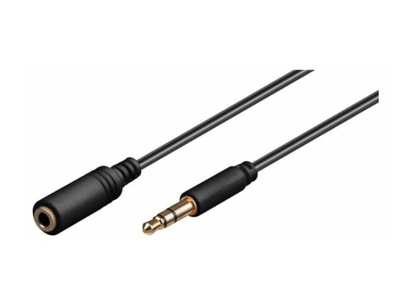 MicroConnect - Forlængerkabel til audio - stereo mini-jackstik han til stereo mini-jackstik hun - 5 m - lajittelu