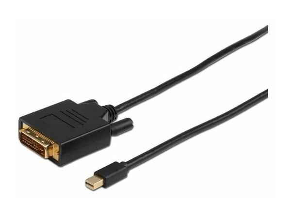 Microconnect MDPDVI1B, 1 m, Mini DisplayPort, DVI-D, Uros, Uros, Suora