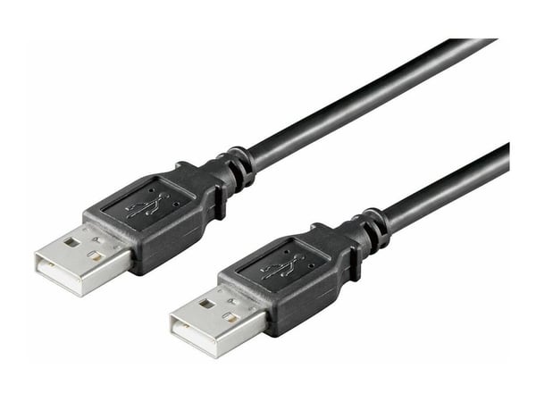 MicroConnect USB 2.0 - USB-kabel - USB (hann) til USB (hann) - USB 2.0 - 1.8 m - svart