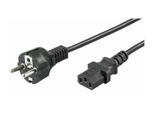 MicroConnect - Strömkabel - IEC 60320 till IEC 60320 - 1.8 m - svart