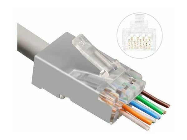 Microconnect KON512-50EZ, RJ45, Hopea, Uros, Suora, Cat6a, F/FTP (FFTP)