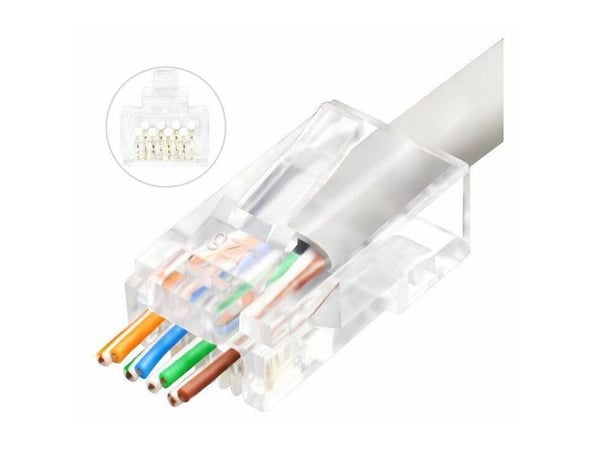 Microconnect KON505-50EZ, RJ-45, Läpinäkyvä, Muovi, Cat6, Kupari, Kupariseos
