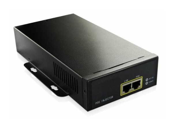 Microconnect POEINJ-95W, Nopea Ethernet, 1000 Mbit/s, IEEE 802.3af, Cat5, Musta, 100 m