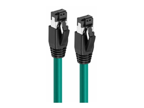 Microconnect MC-SFTP80025G, 0,25 m, Cat8.1, S/FTP (S-STP), RJ-45, RJ-45, Vihreä