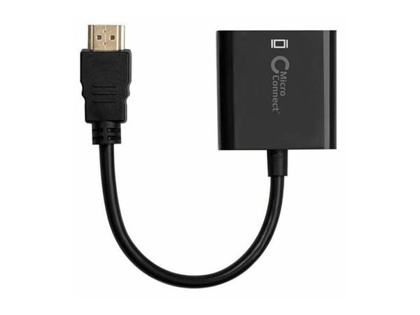 MicroConnect - Videokonverterare - HDMI - VGA - svart