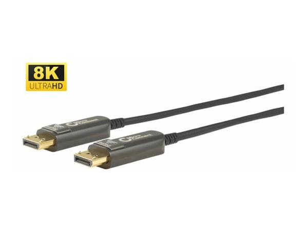 MicroConnect Premium - DisplayPort-kabel - DisplayPort (hann) låst til DisplayPort (hann) låst - DisplayPort 1.4 - 20 m - 8 K 60 Hz (7680 x 4320) s...
