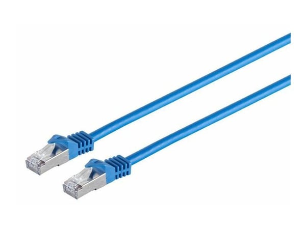 MicroConnect - Nettverkskabel - RJ-45 (hann) til RJ-45 (hann) - 3 m - SFTP, PiMF - CAT 7 - halogenfri, uten hindringer - blå
