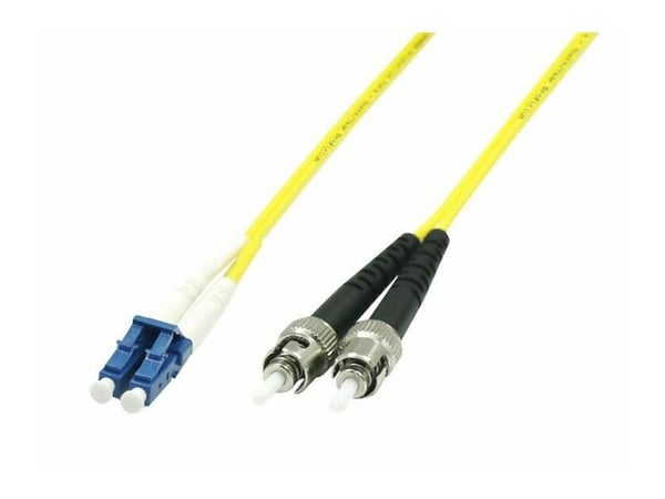 MicroConnect - Nettverkskabel - LC/UPC-enkeltmodus (hann) til ST/UPC-enkeltmodus (hann) - 7 m - fiberoptisk - 9 / 125 micron - OS2 - halogenfri - gul