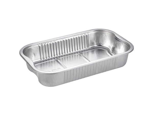 Aluminiumsbakke, Ready2Cook, 26,5x16,2x4,7cm, 1400 ml, sølv - (2 stk.)