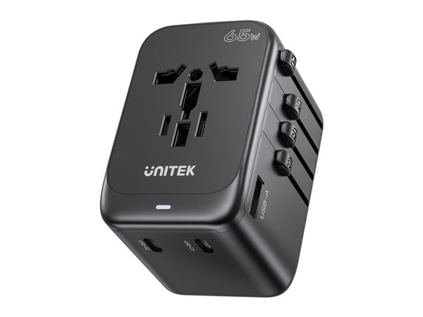UNITEK P1122ABK01, Universell, Universell, Type C (Europlug), Type G (UK), Type I (AU), Type C, Type G (UK), Type I (AU), 100 - 250 V, 50/60 Hz