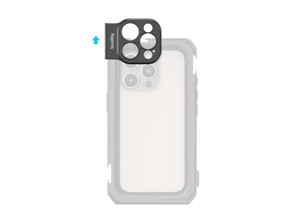 SmallRig 5009, Linssisovitin, musta, Alumiini, Apple, iPhone 16 Pro/Pro Max, 2 vuosi/vuosia