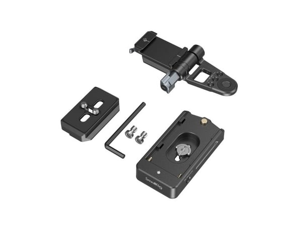 SmallRig 4696, Batteriplate, Sort, Akrylonitril-butadien-styren (ABS), Aluminium, Polykarbonat (PC), Silikon, Rustfritt stål, 1/4, 3/8", 122 mm, 94 mm