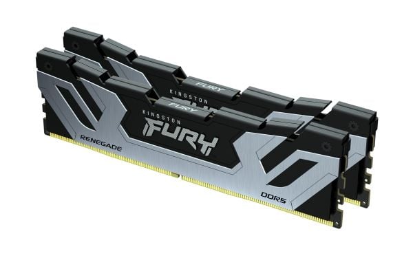 Kingston FURY Renegade - DDR5 - modul - 24 GB - DIMM 288-pin - 4200 MHz / PC5-67200 - CL40 - 1.45 V - ikke-bufret - on-die ECC - svart og sølv