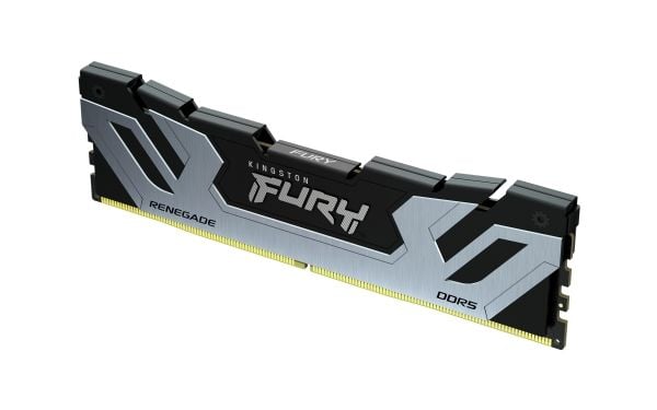 Kingston FURY Renegade - DDR5 - modul - 24 GB - DIMM 288-pin - 4200 MHz / PC5-67200 - CL40 - 1.45 V - ikke-bufret - on-die ECC - svart og sølv