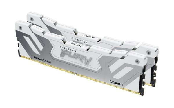 Kingston FURY Renegade - DDR5 - sett - 48 GB: 2 x 24 GB - DIMM 288-pin - 4200 MHz / PC5-67200 - CL40 - 1.45 V - ikke-bufret - on-die ECC - hvitt og...
