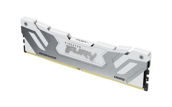 Kingston FURY Renegade - DDR5 - sett - 48 GB: 2 x 24 GB - DIMM 288-pin - 4200 MHz / PC5-67200 - CL40 - 1.45 V - ikke-bufret - on-die ECC - hvitt og...