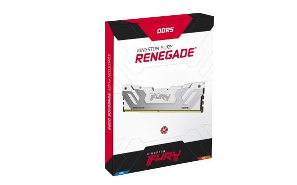 Kingston FURY Renegade - DDR5 - sett - 48 GB: 2 x 24 GB - DIMM 288-pin - 4200 MHz / PC5-67200 - CL40 - 1.45 V - ikke-bufret - on-die ECC - hvitt og...