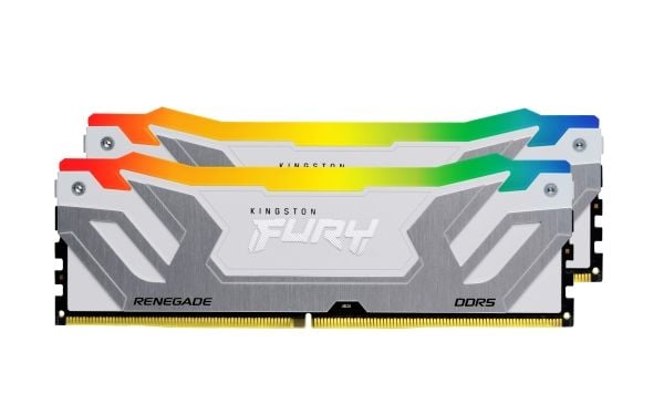 Kingston FURY Renegade RGB - DDR5 - sett - 48 GB: 2 x 24 GB - DIMM 288-pin - 4200 MT/s / PC5-67200 - CL40 - 1.45 V - ikke-bufret - on-die ECC - hvi...