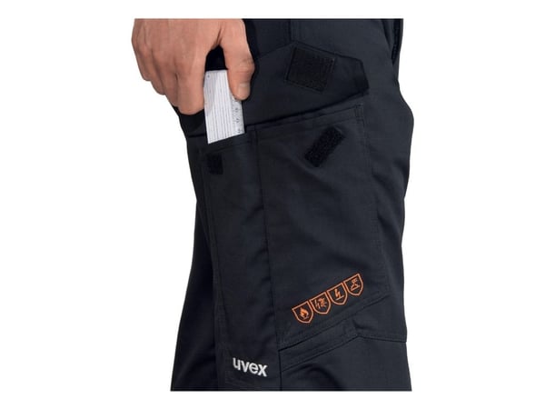 Uvex suXXeed, Bukser, Mann, Grafitt, Glidelås, Bomull, Polyamid, Polyester, 345 g/m²