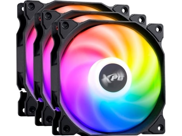 XPG VENTO 120 ARGB PWM vifte til datakabinett 12 cm sort 3 stk