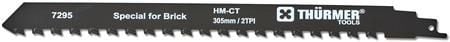 Bajonettsågklinga 2TPI HM 305 mm för MUR-LECA-GASBETON