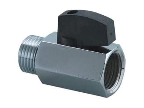 GUSTAVSBERG Securex forkromet kuglehane 1/2" muffe/nippel med greb & kontraventil