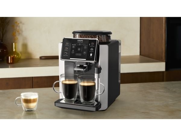 Krups Sensation EA910E10, Espressokone, 1,7 L, Kahvipavut, Sisäänrakennettu jauhin, 1450 W, Alumiini, Musta