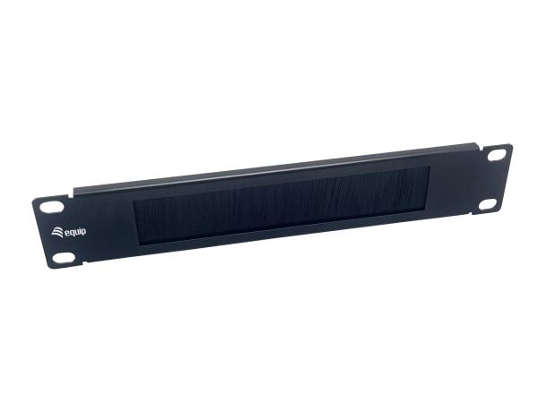 Equip 327532, Børstepanel, Sort, Stål, 1U, China, 25,4 mm