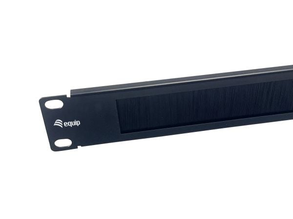 Equip 327532, Børstepanel, Sort, Stål, 1U, China, 25,4 mm