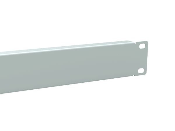 Varusteet 327531, Tyhjä paneeli, Vaaleanharmaa, Teräs, 1U, Kiina, 25,4 mm