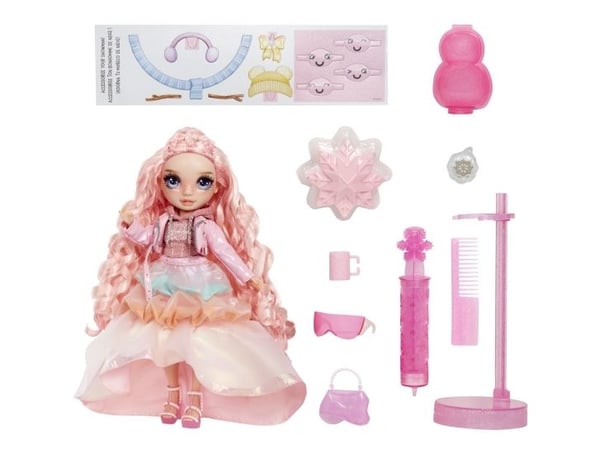 Rainbow High Winter Wonderland Doll- Bella (Pink), Motedukke, Jente, 4 år, Gutt/Jente, 280 mm, Flerfarget