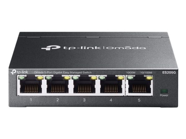 TP-Link Omada ES205G Network Switch Managed Gigabit Ethernet (10/100/1000) Svart