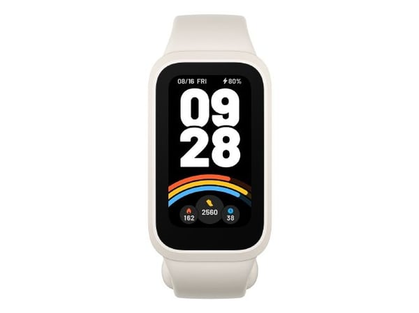 Xiaomi Smart Band 9 Active - Aktivitetssporer med stropp - TPU - håndleddstørrelse: 135-215 mm - display 1.47" - Bluetooth - 16.5 g - beigehvit