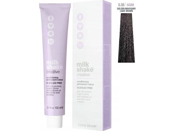 Permanent maling Milk Shake Creative 5.355GM, Light Chestnut Cuban Coffee, 100ml