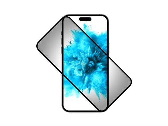 Fixed | Privacy Full Cover | Apple | iPhone 16 Pro Max | Tempered Glass | Juodas | Screen Protector