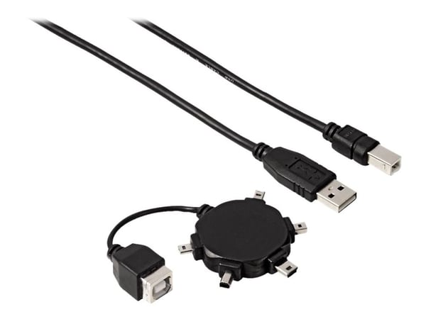 Hama Multi Mini USB-sovitinsarja - USB-sovitinsarja - musta