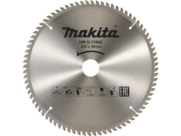 MAKITA PIŁA TARCZOWA DO ALUMINIUM 235x30x80z ØKONOMI