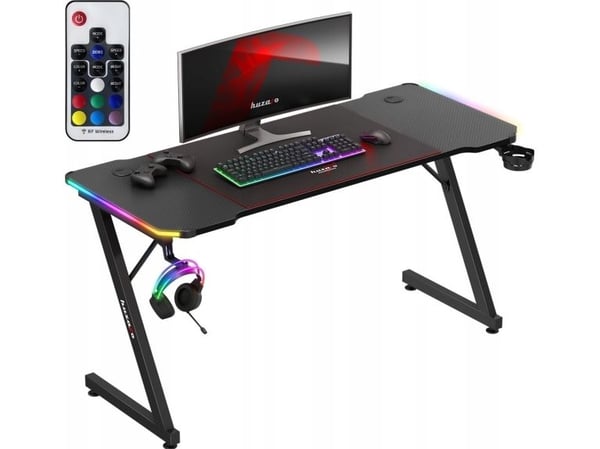 Huzaro skrivebord Huzaro Hero 3.3 Svart spillepult