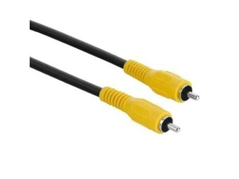 Hama Video Connecting Cable RCA (phono) Plug - RCA (phono) Plug, 3 m, 3 m, RCA, RCA, Sort, Hankjønn/hankjønn