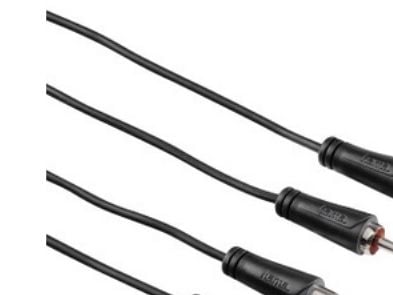 Hama 1.5m 2 x RCA M/F, 2 x RCA, Hankjønn, 2 x RCA, Hunkjønn, 1,5 m, Svart