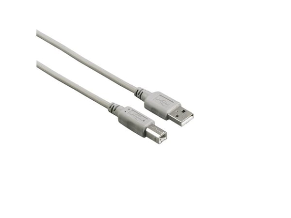 Hama 00200901, 3 m, USB A, USB B, USB 2.0, 0,48 Gbit/sek.