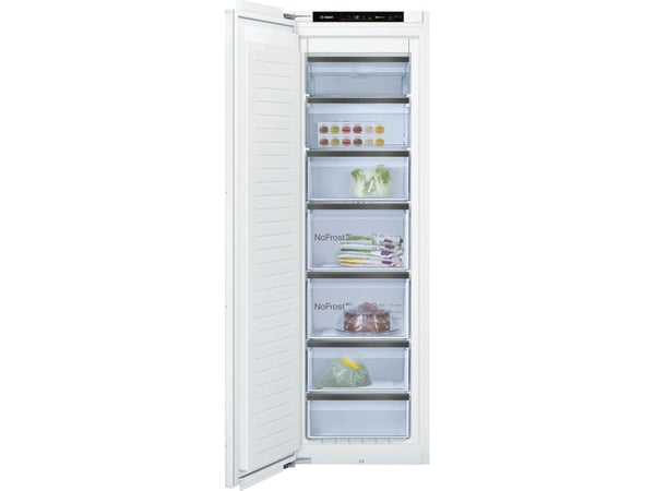 Bosch Serie 8 GIN81HNE0, 212 L, 14 kg/24h, SN-T, No Frost -järjestelmä, E, Valkoinen