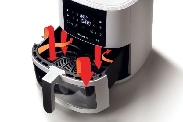 Ariete 4630/03, Varmluftsfrityr, 9 l, 3,5 kg, 200 °C, Single/enkelt, Hvit