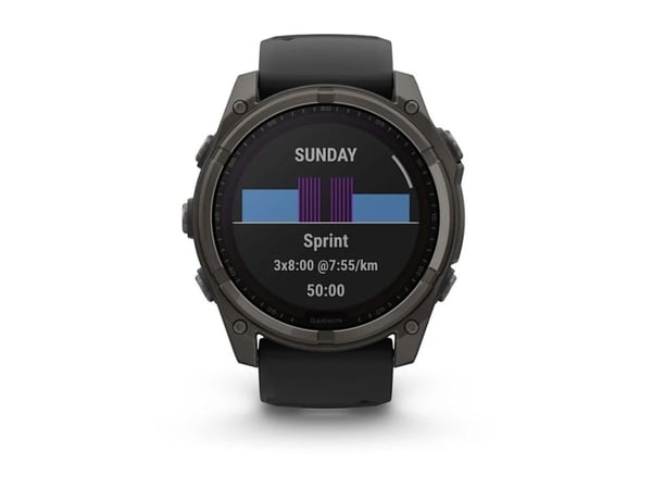 Garmin Fenix 8 Solar Sapphire urheilukello Musta (010-02907-11)