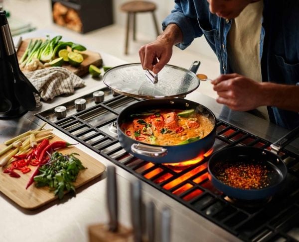 Joseph Joseph Space, Pyöreä, Pot kaikkiin tarkoituksiin, Sininen, Keraaminen, 232 °C, Alumiini